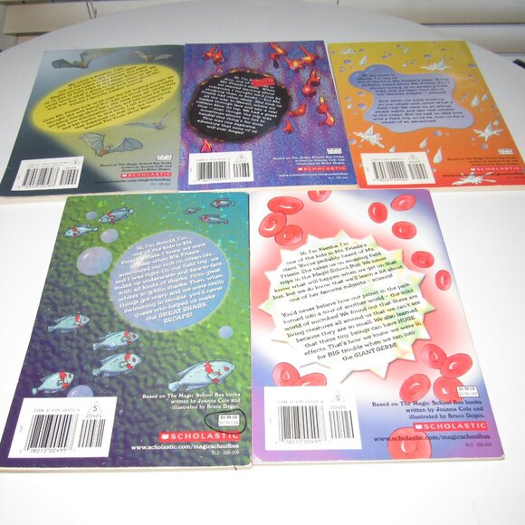Set of (5) THE MAGIC SCHOOL BUS Chapter Books (Reading Level 3)~Science Fun! - Picture 2 of 3